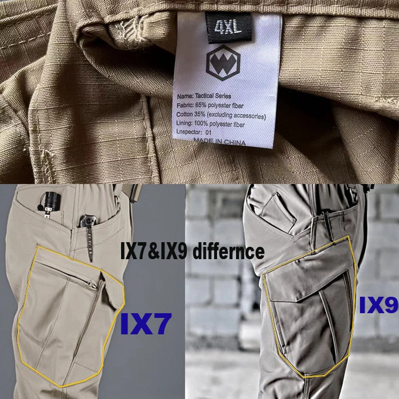 Pantalones de combate táctico para hombre, pantalón de S-6XL militar, impermeable, para acampada, senderismo, pesca, escalada, Trekking, primavera, otoño - imagen 5