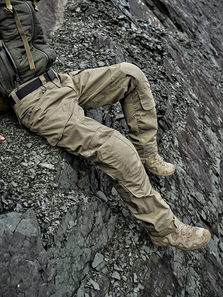 Pantalones tácticos de asalto de segunda generación, duraderos, impermeables, transpirables, pantalones de trabajo de combate para montañismo con rodilleras integradas - imagen 2
