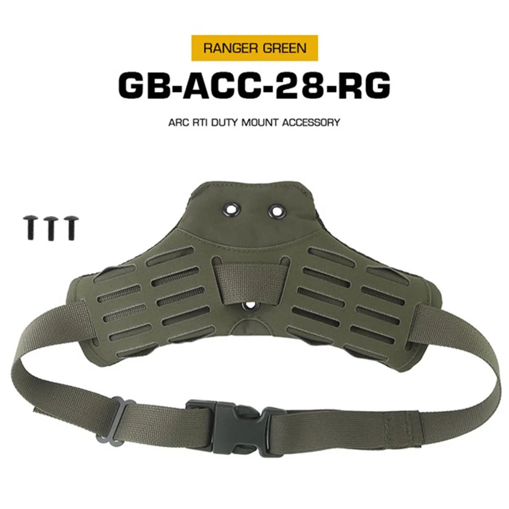 Una correa de camuflaje verde para un rifle