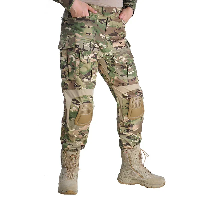 Pantalones tácticos de caza G3 para hombre, rodilleras de carga Multicam de camuflaje CP, ropa de trabajo, uniforme de senderismo, camisas de entrenamiento - imagen 4