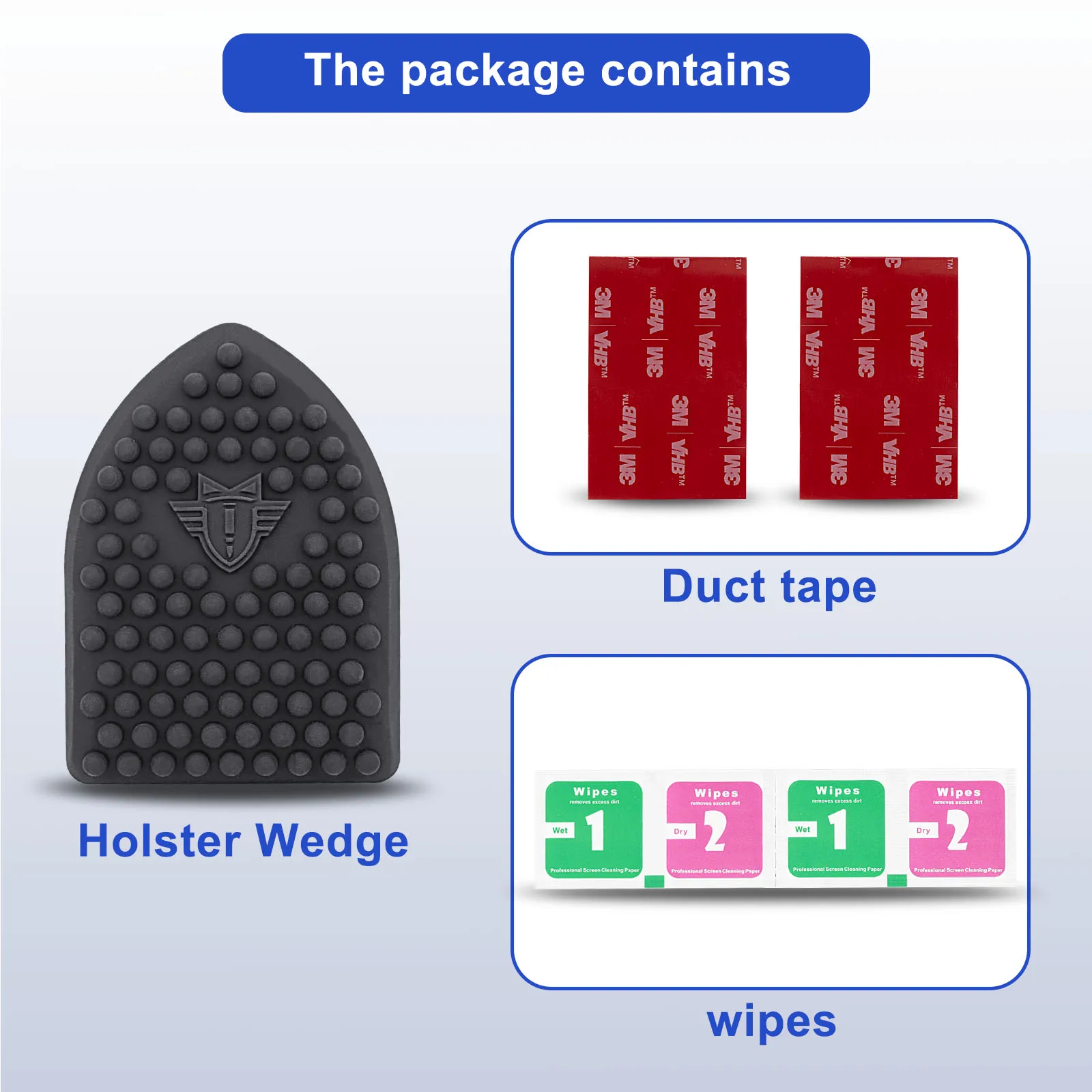 2/4 Uds IWB funda de cuña Universal funda Pad apéndice Kit de cuña de transporte almohadillas suaves para accesorios de transporte ocultos - imagen 5