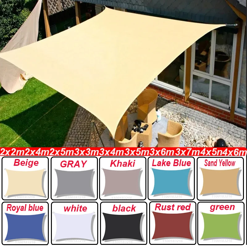 Parasol rectangular cuadrado impermeable 320D, sombrilla de piscina para jardín al aire libre, planta de camping y senderismo - imagen 2