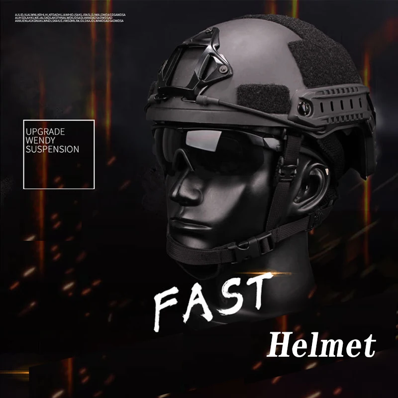 Casco táctico balístico ACH de corte alto, casco balístico de alta calidad de Kevlar, casco balístico con almohadilla de suspensión NIJ IIIA FAST Wendy - imagen 5