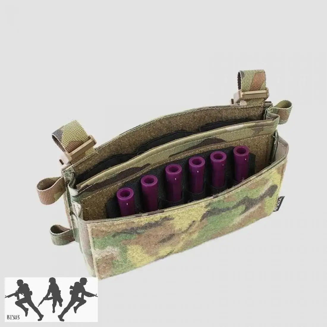 Palo táctico de Airsoft, barra luminosa IR, versión del modelo de la Marina SEAL PJ / MK4 MK3, montaje táctico en el pecho, 3 piezas - imagen 4