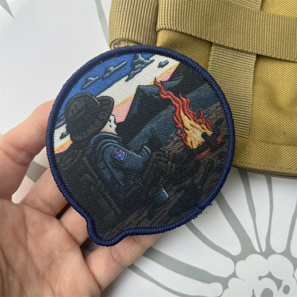 Parche de insignia de moral táctica Take A Break, brazalete militar, parches de gancho y bucle impresos para pegatina de mochila - imagen 3