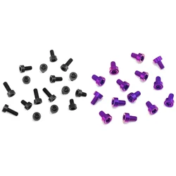 5 colores 4 tamaños CNC titanio 2-56 tornillos T8 Torx tornillo cabeza de botón cuchillo de bolsillo Clip tornillo de clavo Emerson XM18 Spyderco Benchmade