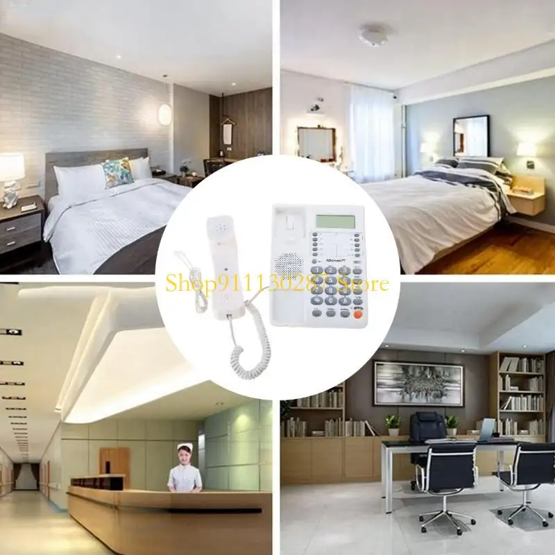 J1HC Professional fijo fijo Teléfono PAUSE Hold Hold Pantalla pantalla CallerID Redial - imagen 2