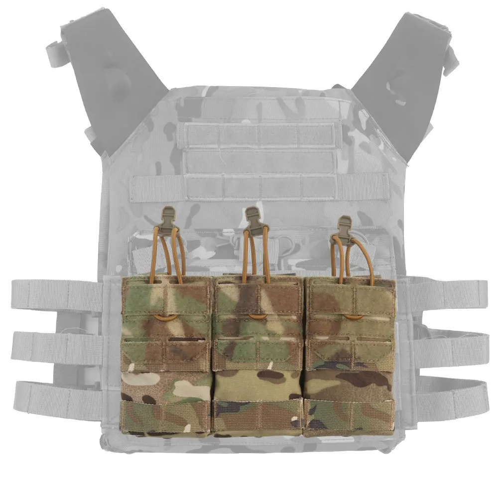 Accesorios tácticos de doble propósito Molle 5.56 Triple Mag Pouch Airsoft - imagen 5