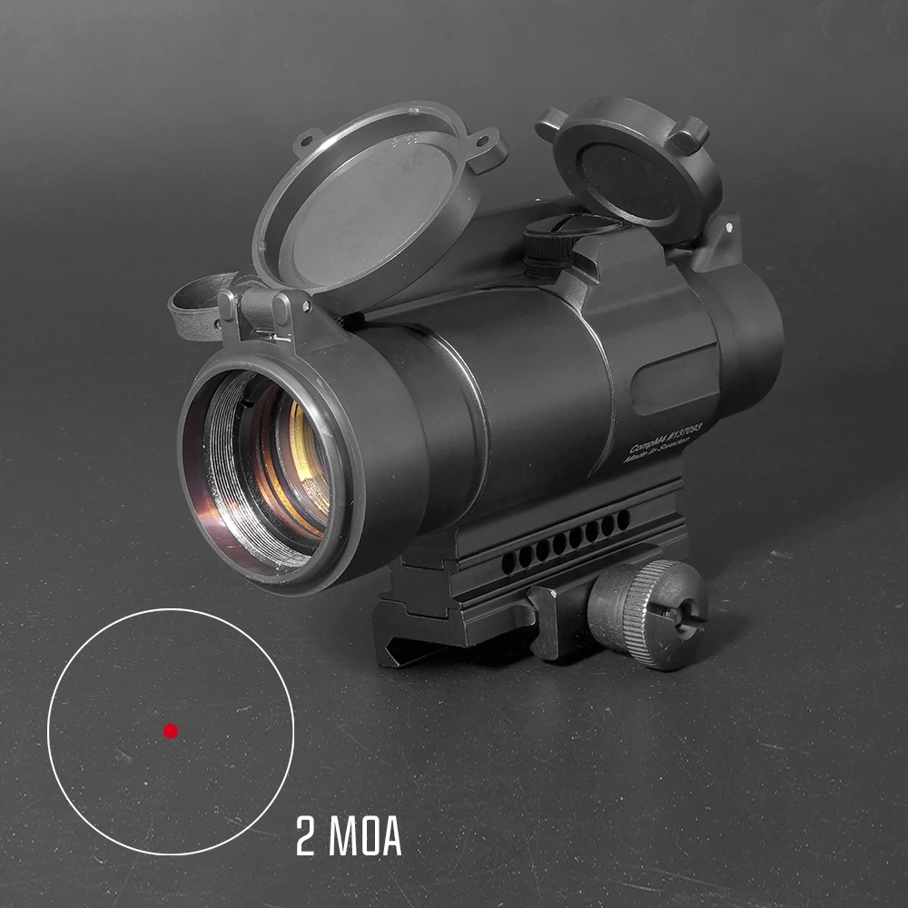 Mira réflex de punto rojo y verde M4 2MOA con espaciador estándar y réplica de montaje QRP2 con marcas originales - imagen 2