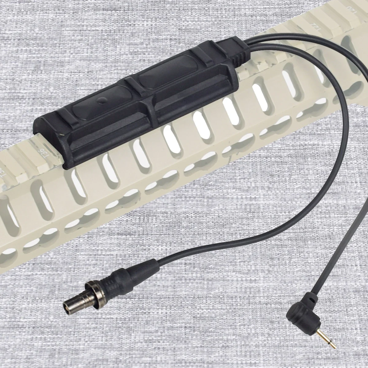 Interruptor táctico remoto de doble presión, enchufe SureFire de 2,5mm para PEQ DBAL M300 M600, linterna táctica, accesorios para Airsoft de caza - imagen 2