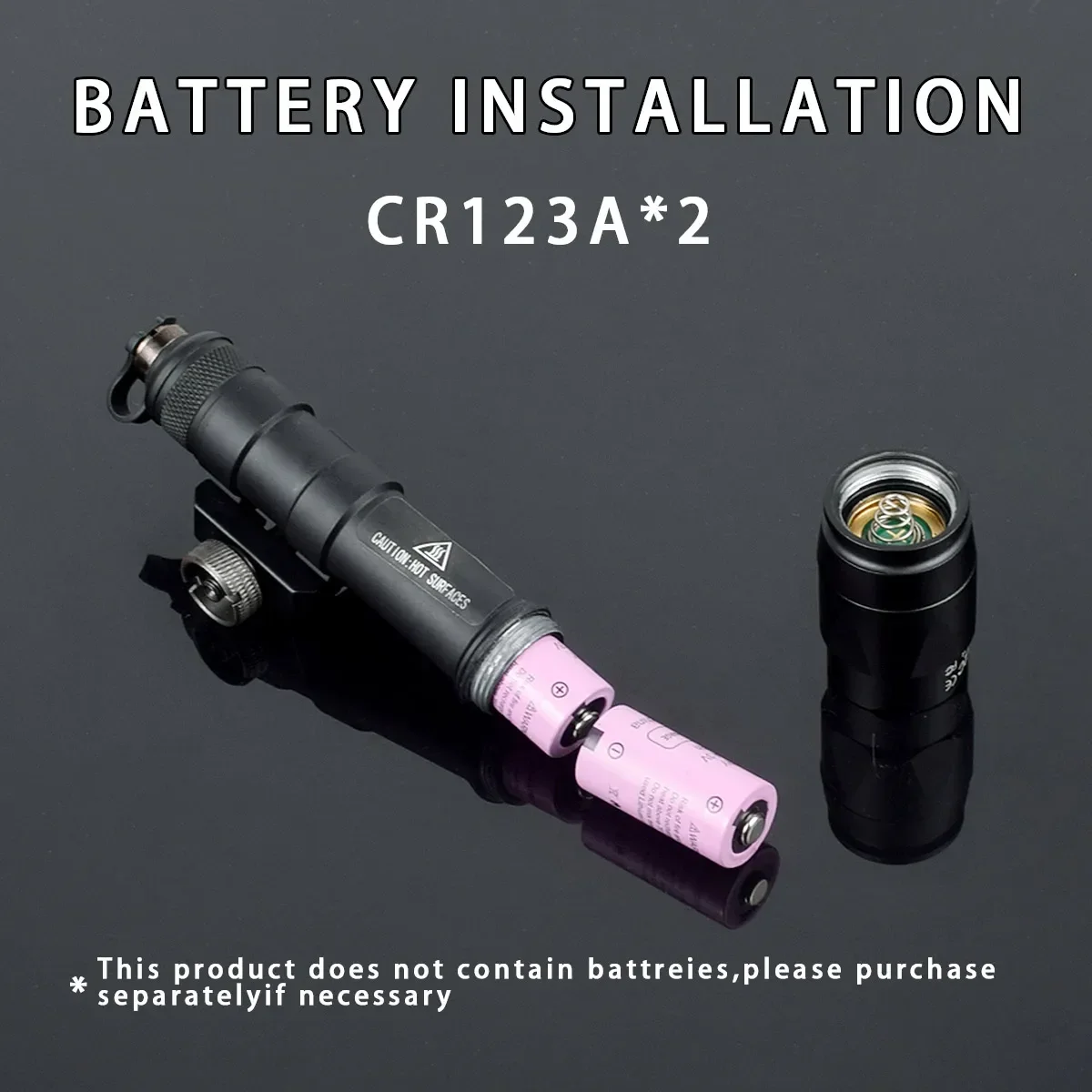 Luz exploradora táctica Surefire M600 M300 M600C interruptor de doble presión Airsoft AR15 Rifle arma de caza linterna LED SF lámpara de pistola - imagen 4