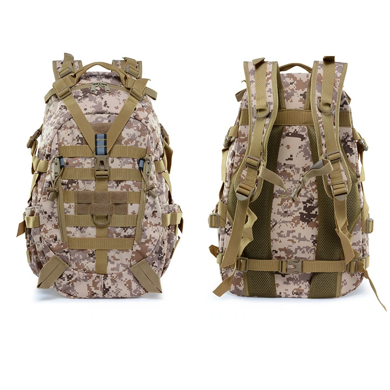Mochila táctica militar para hombre, bolsa de escalada al aire libre, ejército, senderismo, viajes, deportes, Camping, caza, impermeable - imagen 5