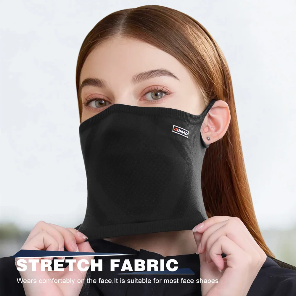 Bandana transpirable de invierno para colgar en la oreja, máscara fina para cubrir la cara, deportes al aire libre, correr, senderismo, esquí, bufanda suave a prueba de viento para hombres y mujeres - imagen 4
