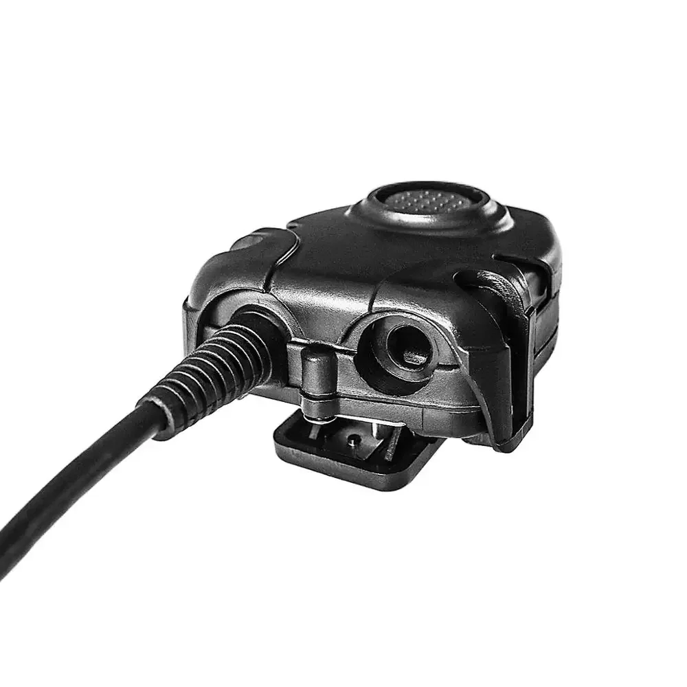 Auriculares tácticos PRC PTT 6 pines U94 PTT adaptador de intercomunicación de auriculares tácticos para estuche Virtual AN/PRC152 PRC 148 - imagen 5