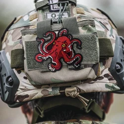 Parche táctico bordado pulpo – Insignia moral para mochila Airsoft