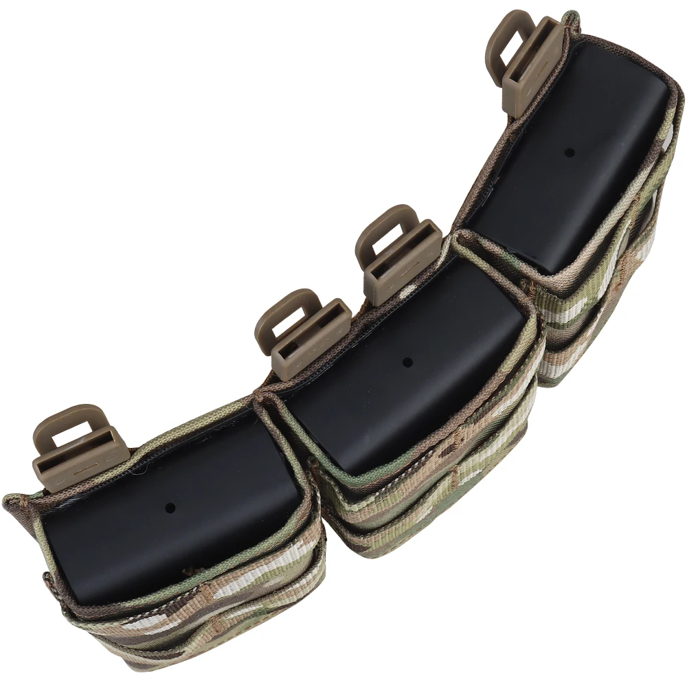 Bolsa para revistas Fast AK Triple 7,62, funda multifuncional de extracción rápida, accesorios tácticos de balas suaves, sistema de inserción MOLLE - imagen 4