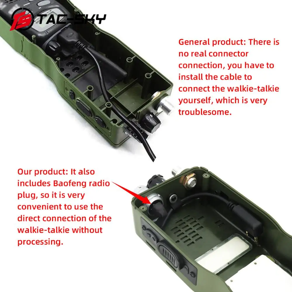 Radio militar Harris AN/PRC152 walkie-talkie con auriculares PTT - imagen 4