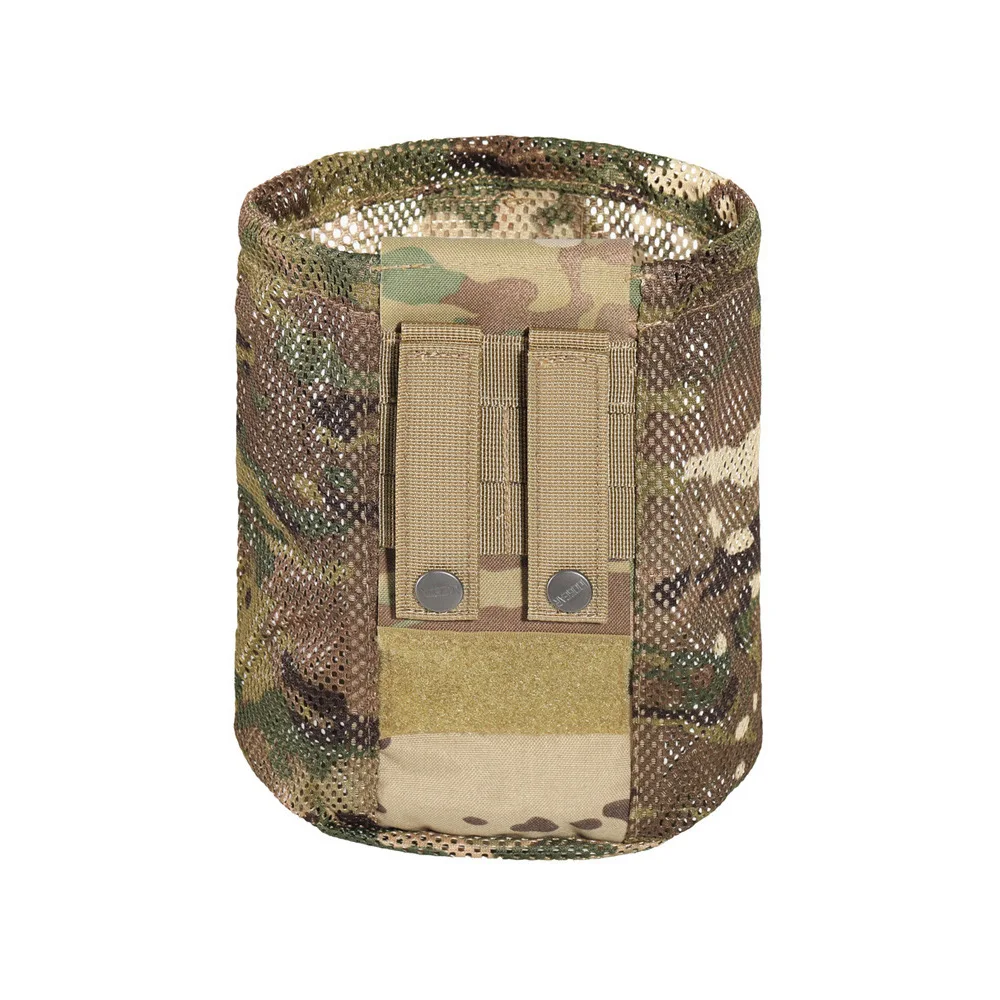 Hervidor plegable táctico para exteriores de 9 pulgadas, bolsa de malla, almacenamiento de artículos diversos, colgante en la cintura, bolsa de reciclaje de nailon de malla táctica MOLLE - imagen 4