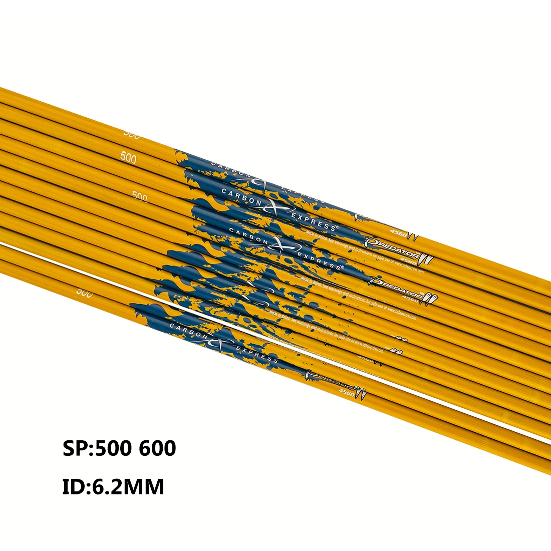 Ejes de flecha de carbono puro, 6/12 piezas, 100% id6.2 mm, Spine400- 600, arco compuesto de piel de bambú, arco tradicional de caza - imagen 4