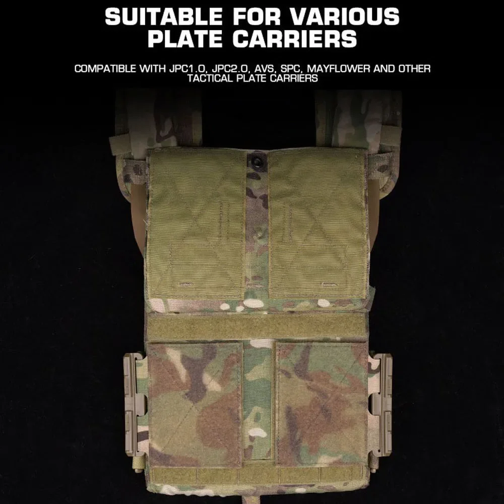 Chaleco táctico con hebilla de liberación rápida, cinturón lateral Molle para JPC AVS CPC, chaleco de caza, faja portadora de placa, equipo ajustable - imagen 5