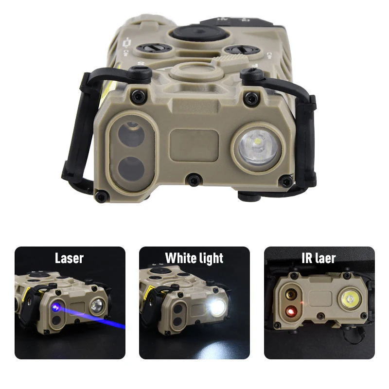 Linterna táctica eotec OGL de plástico de nailon rojo verde punteado blanco luz estroboscópica para caza, Rifle de Airsoft, accesorio de pistola láser - imagen 2