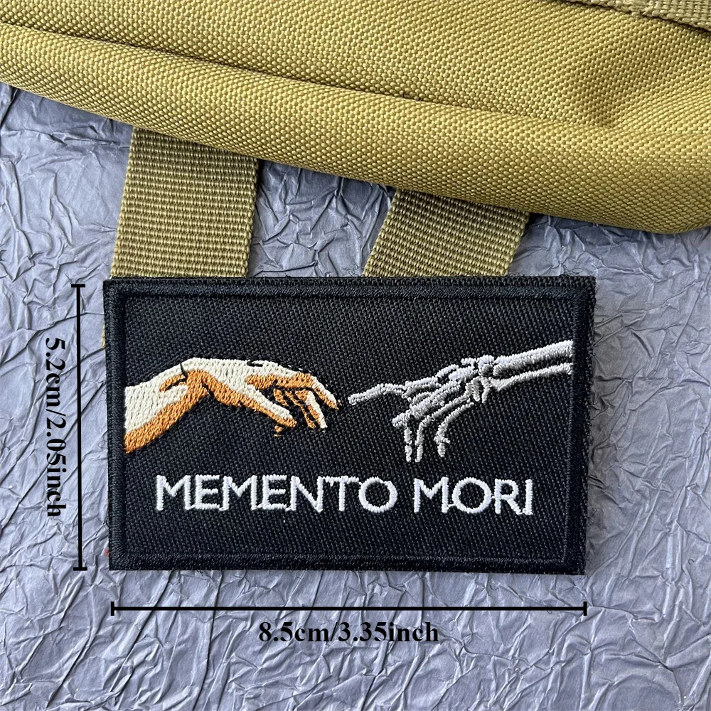 parches velcro mochila tácticos de bordados Parche de Velcros con cita divertida de Meme, juego templario negro de Warhammer 40K, insignia bordada con gancho y bucle de moral para mochila táctica Molle, chaquetas - imagen 4