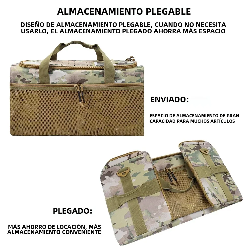 Mochila táctica plegable de gran capacidad para un solo hombro, equipo de caza, entrenamiento, deportes, bolso de viaje, bolso de hombro móvil - imagen 4