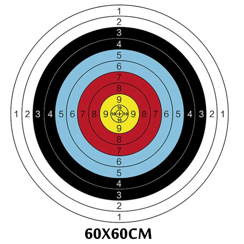 Papeles de tiro con arco y flecha para entrenamiento, equipo de caza, 60CM/40CM, 1 unidad - imagen 2