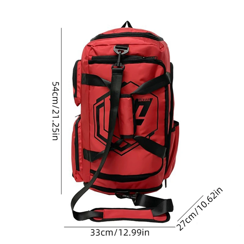 Mochila de gimnasio para Fitness, bolsa de almacenamiento grande, bolso de hombro para viaje de fin de semana, bolso portátil de separación en seco y húmedo - imagen 3