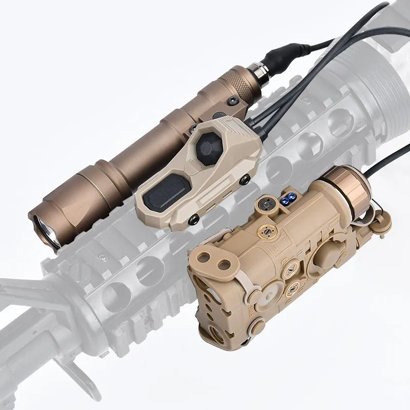 WADSN NGAL rojo azul verde punto láser estroboscópico IR mira táctica caza conjunto Airsoft M300A MINI luz de exploración interruptor UNAxon 20MM riel - imagen 4