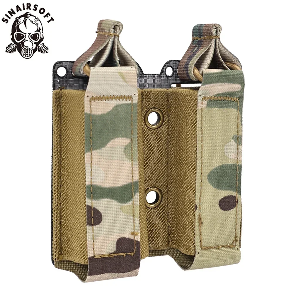 Bolsa Molle para revista táctica 2,0, asalto de caza al aire libre, pistola de 9mm, soporte doble Mag, equipo de tiro Airsoft portátil - imagen 3