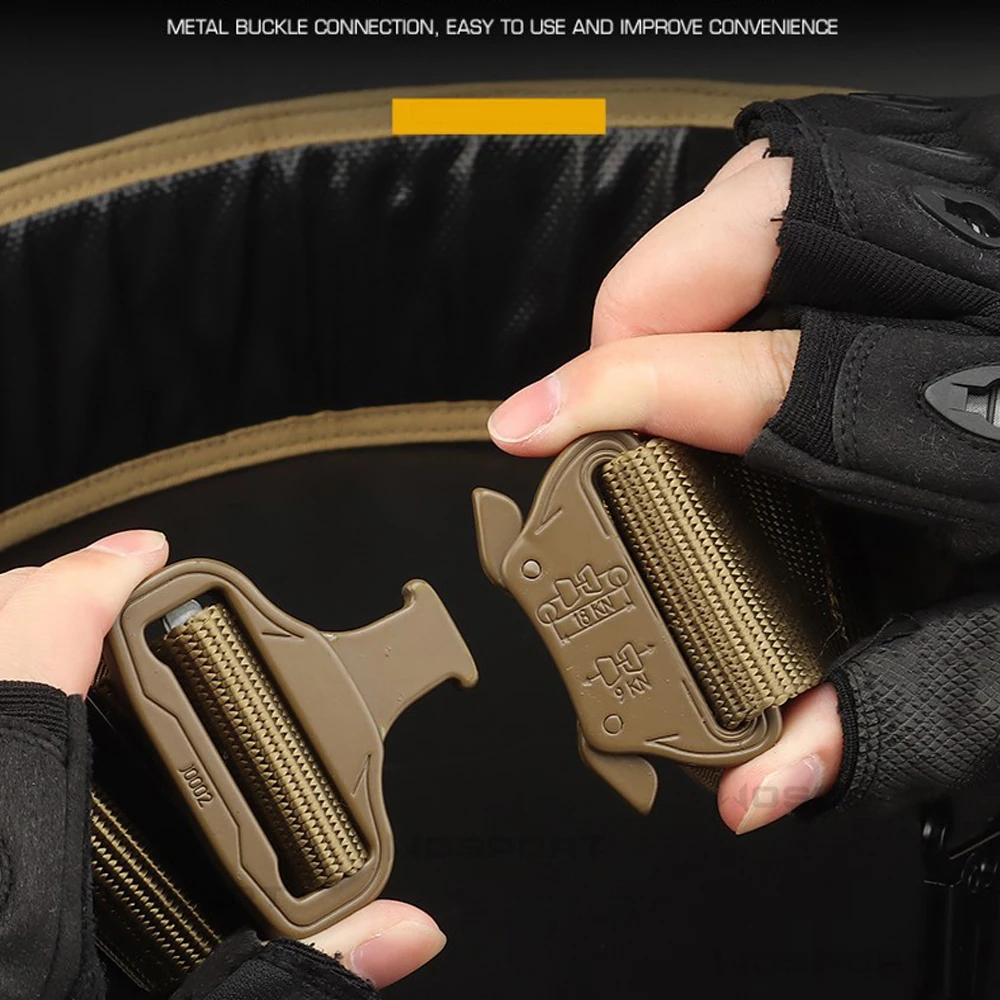 Cinturón táctico MOLLE acolchado con liberación rápida para hombre - imagen 5