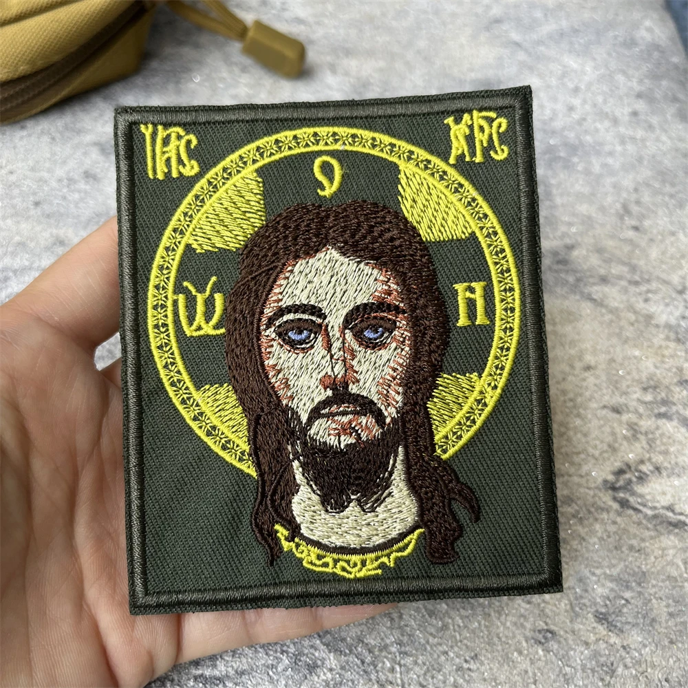 Parche táctico "Jesus", insignia de moral militar, parches bordados de gancho y bucle para ropa, pegatina para mochila - imagen 3