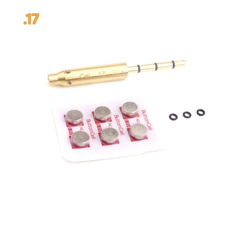 Kit de colimador de vista de orificio láser, puntero láser rojo con batería. 177, 22LR,. 223Rem,. 17,. 38Spl, Cal - imagen 5