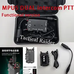 Auriculares PTT DUAL MPU5 metálicos bidireccionales para AMP/C3 y U174