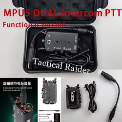 Auriculares PTT DUAL MPU5 metálicos bidireccionales para AMP/C3 y U174