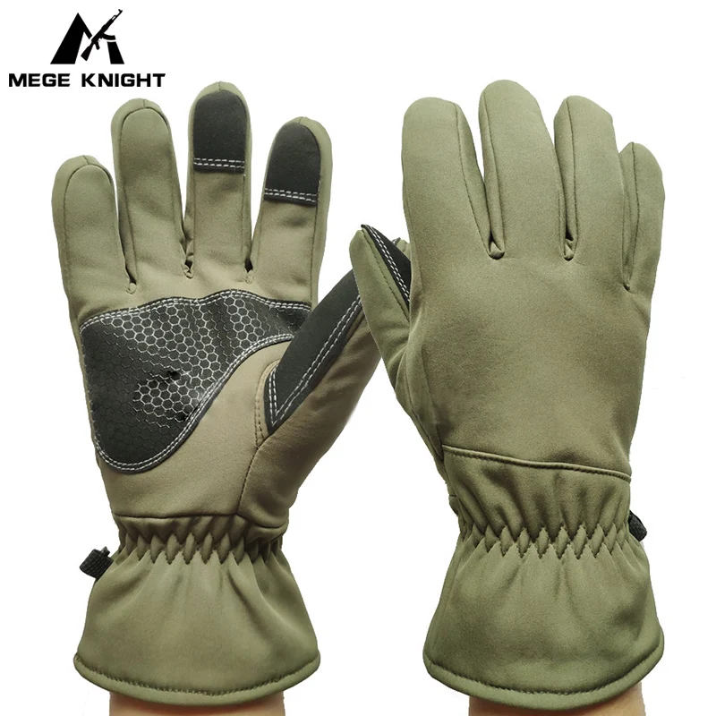 Guantes tácticos de invierno para pantalla táctil, guantes cálidos para ciclismo al aire libre, conducción de motocicleta, guantes antideslizantes a prueba de viento - imagen 2
