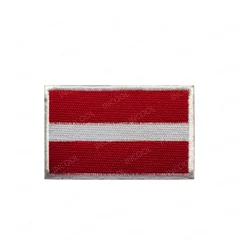 Parche reflectante bandera Letonia táctico para gorra