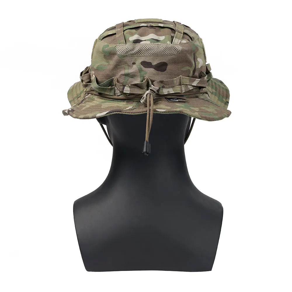 Emersongear Rock Lizard, sombrero Boonie táctico transpirable de ala corta, gorra redonda de camuflaje para caza deportiva, sombreros para acampar a prueba de sol EM9768 - imagen 5
