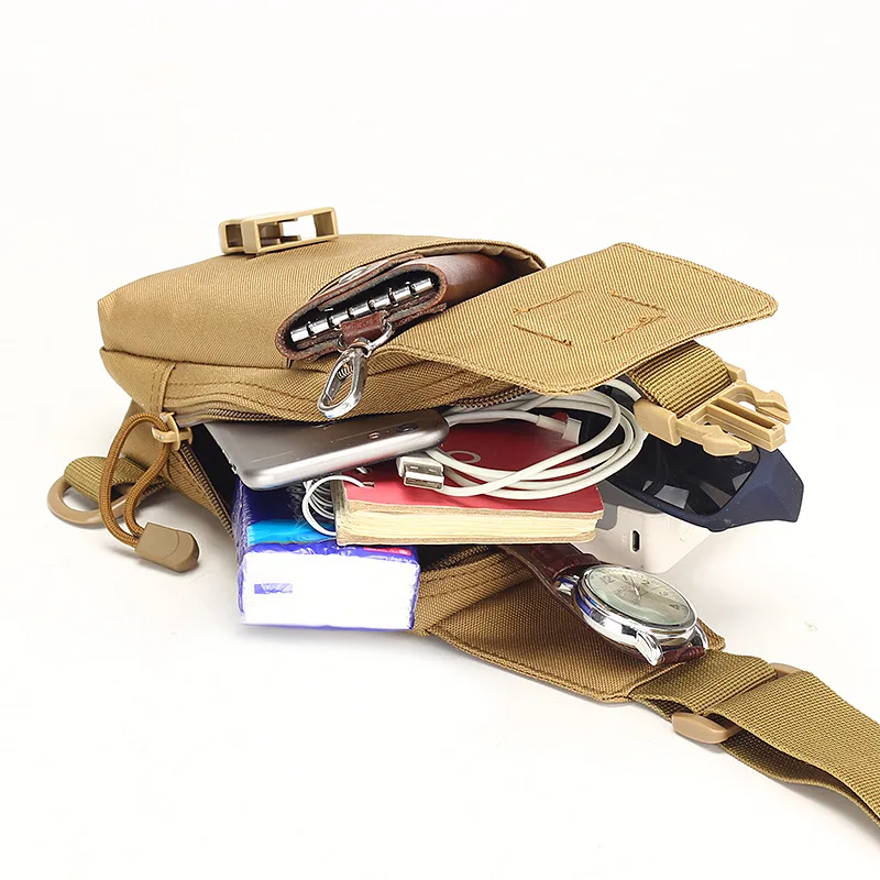 Bolsa de pecho táctica para senderismo al aire libre, bolsa deportiva EDC, bolso de hombro, bolso cruzado, bolsa de asalto para senderismo, ciclismo, Campinga - imagen 5