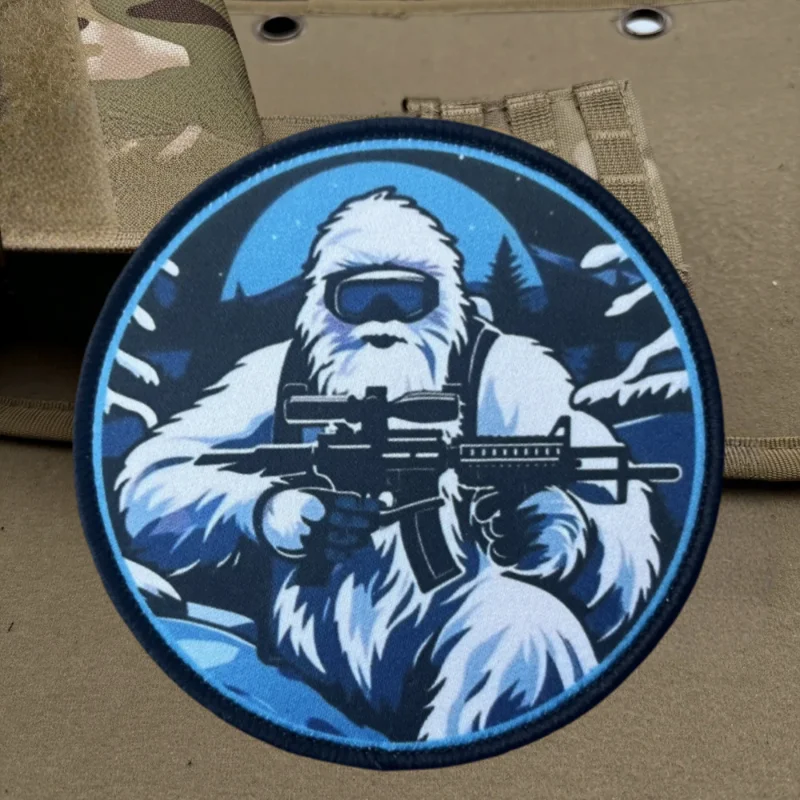 Parche con estampado de la patrulla Alpine Yeti, chaleco táctico con gancho y bucle, insignia de moral, mochila, pegatinas decorativas, parches para brazalete para ropa - imagen 5