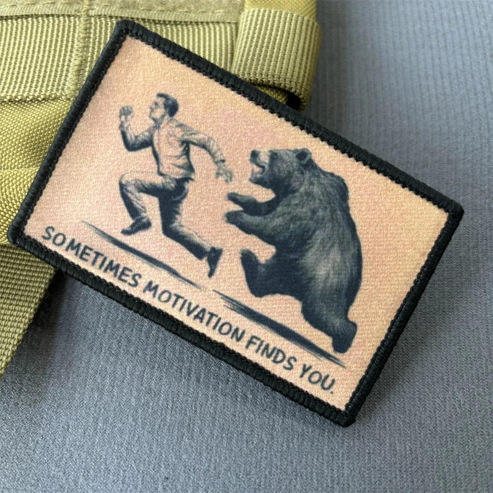 Parche táctico moral militar con cierre de velcro para mochila