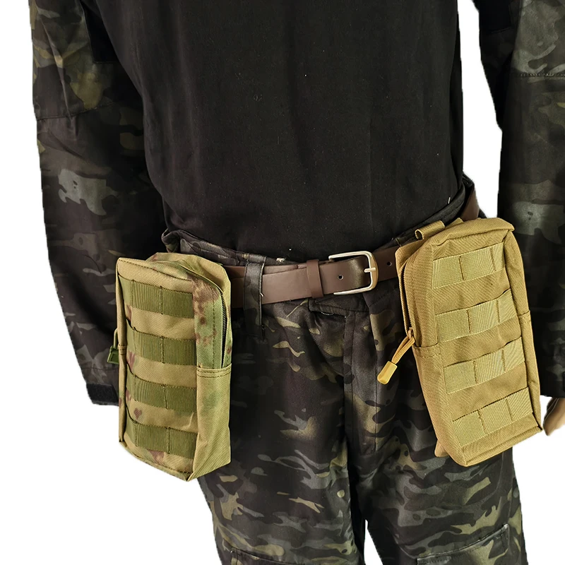 Kits de primeros auxilios de utilidad Molle para exteriores, bolsa de cintura de camuflaje FG atacs AU, bolsas tácticas, bolsa de accesorios, bolsa para revistas, equipo - imagen 2