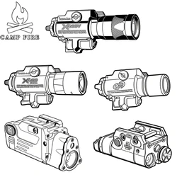 Luz de pistola compacta serie Surefir X400 X400-U X400-V linterna portátil ligera XC1 XC2-B SBAL-PL CNC Metal