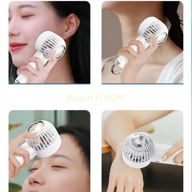 J1HC NUEVO estilo Handheld Hand Ice Semiconductor Faning Fan Astronaut USB Cargo Fuerte escritorio portátil viento - imagen 4