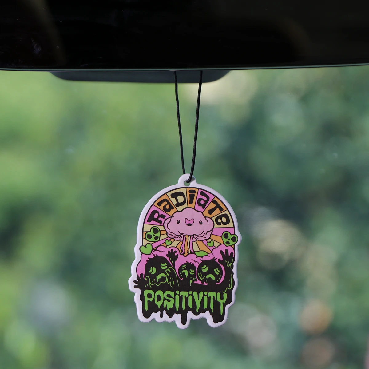 Citas de energía positiva, tabletas de aromaterapia para coche, colgante Interior de coche, ambientador, decoración colgante para espejo retrovisor