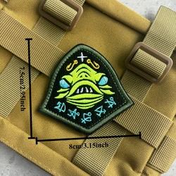 Parche táctico bordado verde con velcro – Insignia moral militar