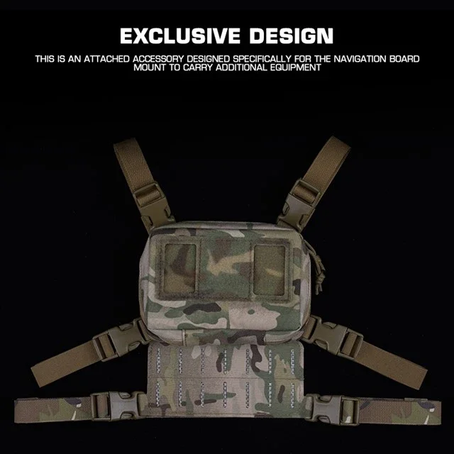 Accesorios para chaleco táctico, portador de placa, soporte para teléfono Molle, soporte de navegación para teléfono móvil, accesorio MOLLE - imagen 4