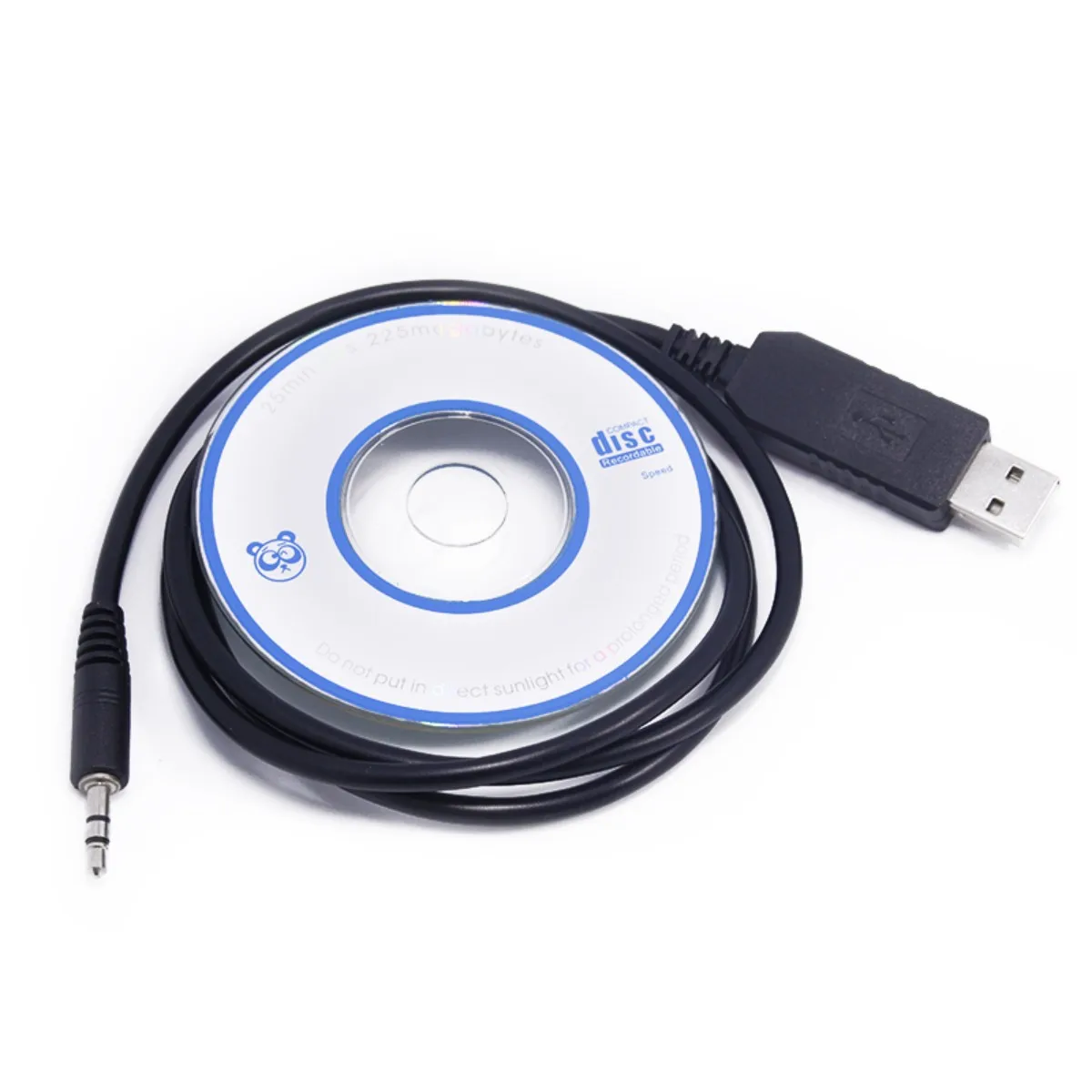 Cable de programación USB QYT con CD de controlador para QYT KT-8900 KT-8900R/D KT-7900D KT-980 780 PLUS UV-2501 Walkie Talkie móvil para coche - imagen 2