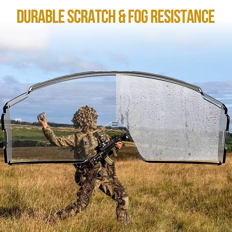 OneTigris Gafas tácticas sobre gafas, gafas tácticas antivaho, protección de gafas de seguridad OTG con lente intercambiable - imagen 5